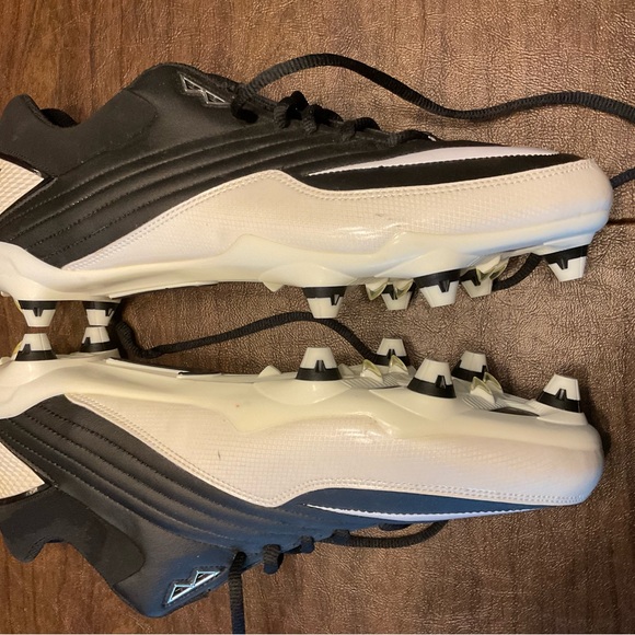 Nike Super Speed D Low Men's Size 12 Football Cleats Black/White Nike 396238-001 - Picture 3 of 13